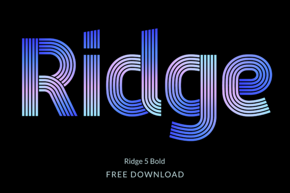 Ridge 5 Bold free font