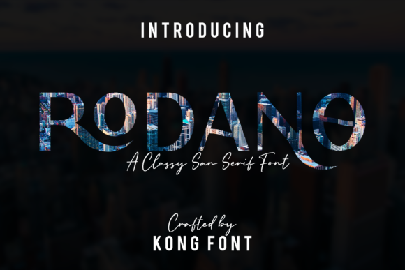 Rodano bubble font