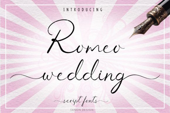 Romeo Wedding calligraphy font