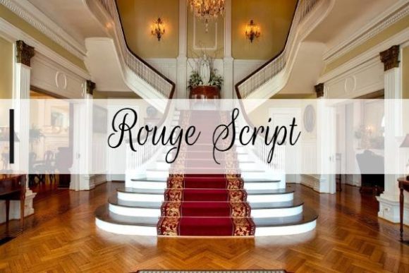 Rouge bubble font