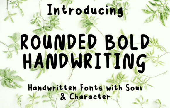 Rounded Bold Handwriting Christmas font