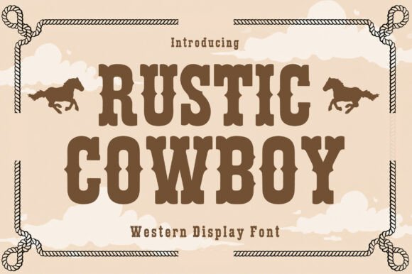 Rustic Cowboy font sample
