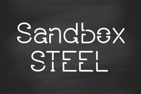 Sandbox Steel creepy horror font