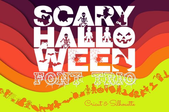 Scary Halloween Trio Halloween font