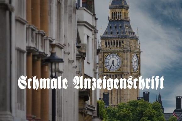 Schmale Anzeigenschrift tattoo lettering font