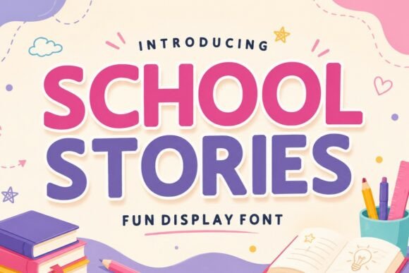 School Stories bubble font