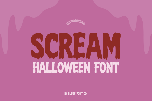 Scream Halloween Halloween font