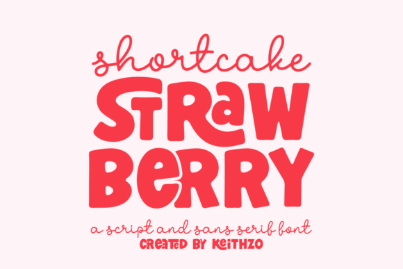 Shortcake Strawberry bubble font