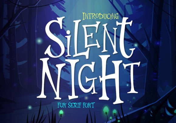 Silent Night font sample