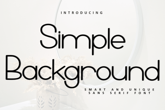 Simple Background Christmas font