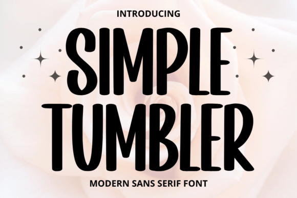 Simple Tumbler bubble font
