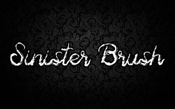 Sinister Brush Halloween font