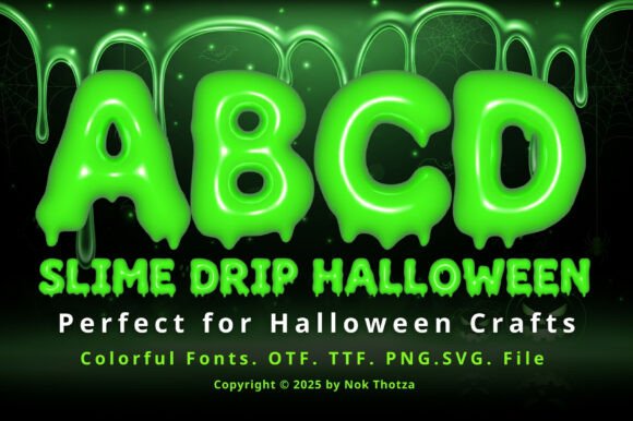 Slime Drip Halloween Halloween font