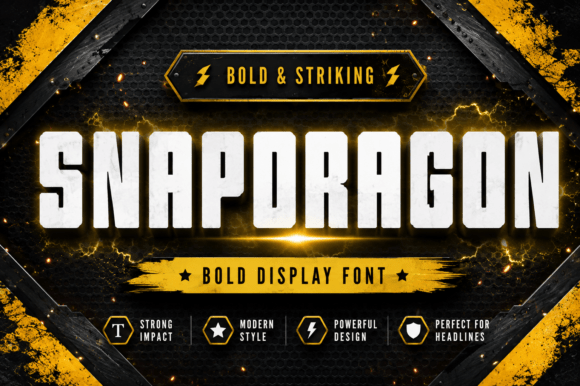 Snapdragon font sample