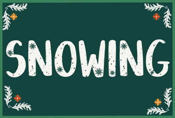 Snowing Christmas font