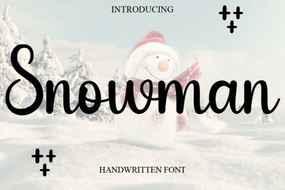 Snowman Christmas font