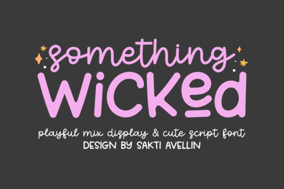 Something Wicked font sample
