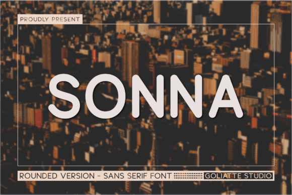 Sonna font sample