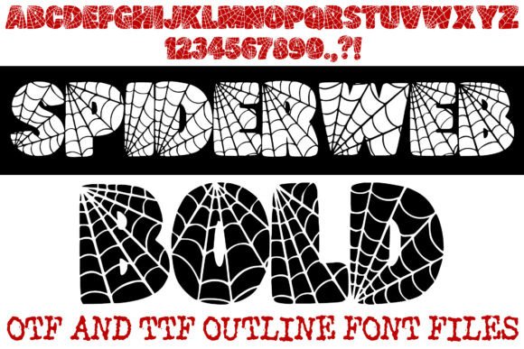 Spiderweb Bold bubble font