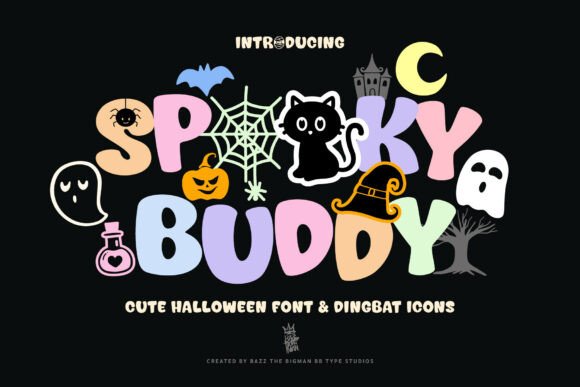 Spooky Buddy Halloween font