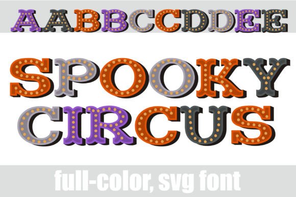 Spooky Circus Halloween font