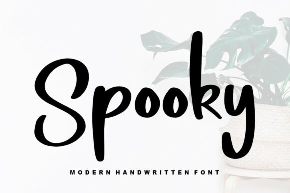 Spooky (Elegant Script) Halloween font