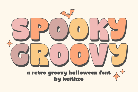 Spooky Groovy Halloween font