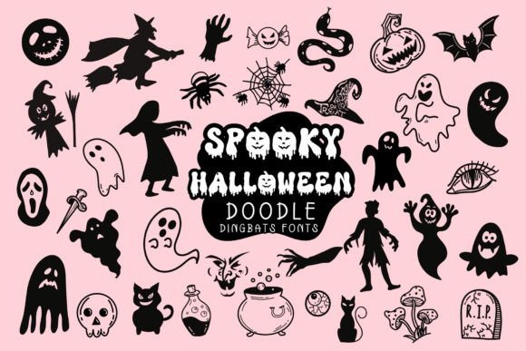 Spooky Halloween (Dingbats) Halloween font