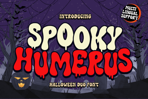Spooky Humerus Halloween font