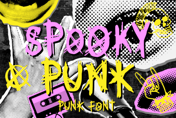Spooky Punk Halloween font