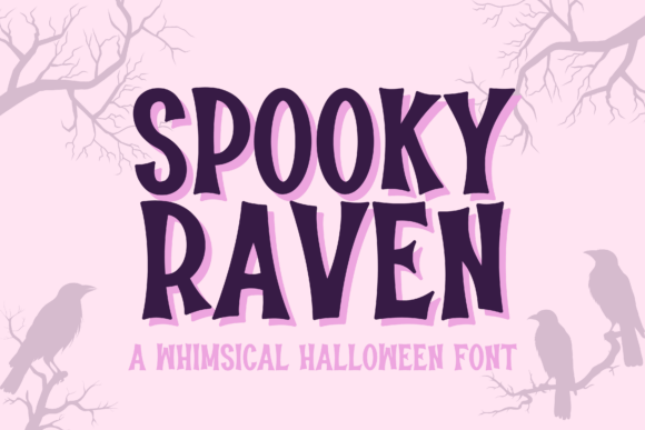 Spooky Raven Halloween font