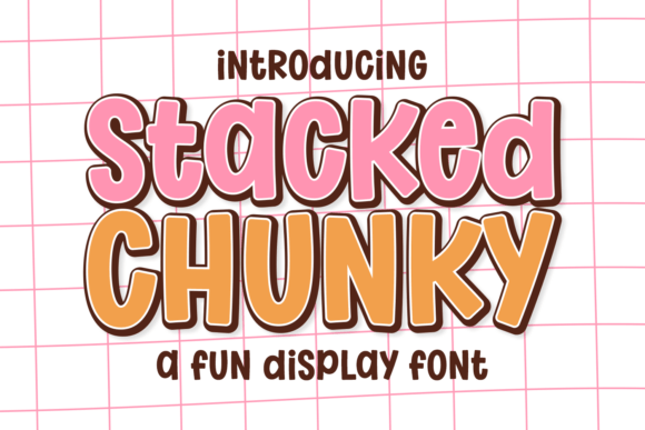Stacked Chunky bubble font