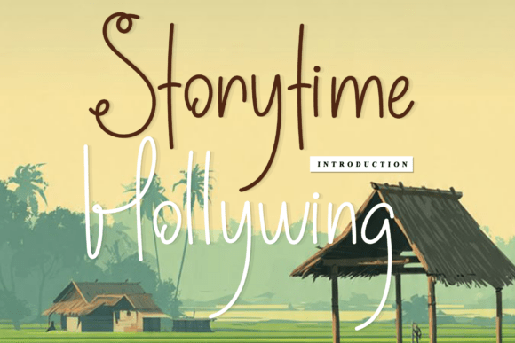Storytime Hollywing Christmas font