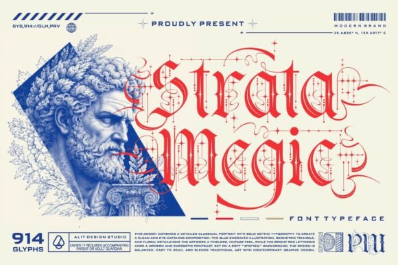 Strata Magic gothic blackletter font