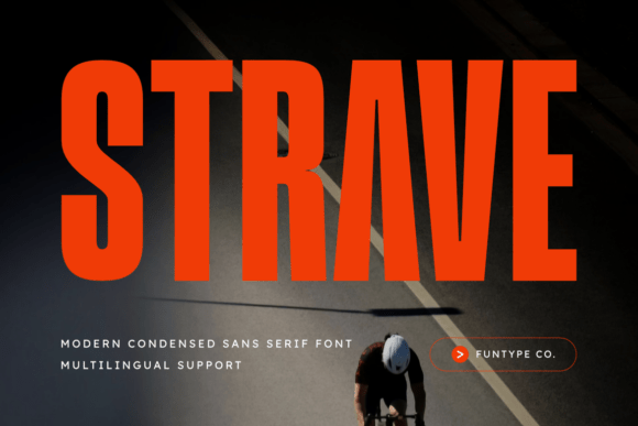 Strave bubble font