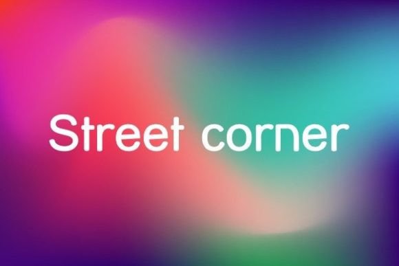 Street Corner font sample