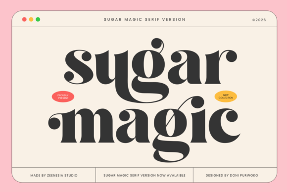 Sugar Magic font sample