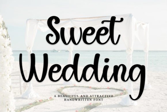 Sweet Wedding script font