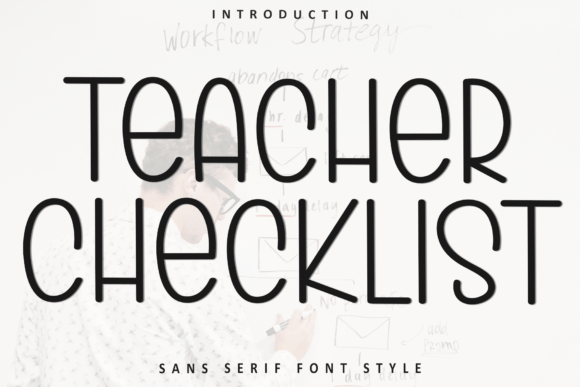 Teacher Checklist Christmas font
