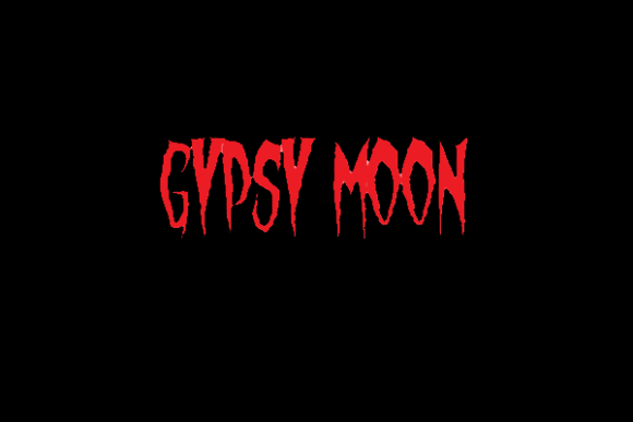 Gypsy Moon creepy horror font