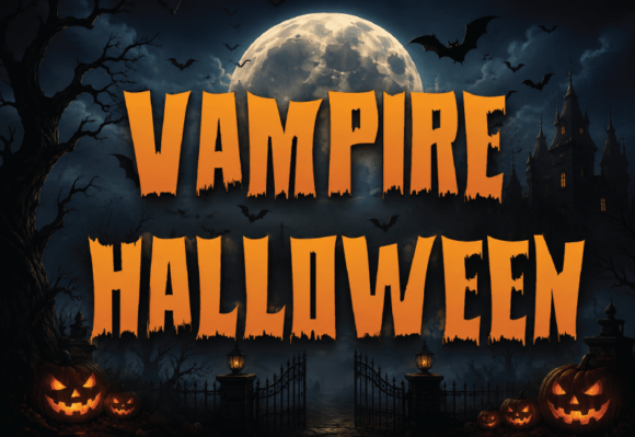 Vampire Halloween Halloween font