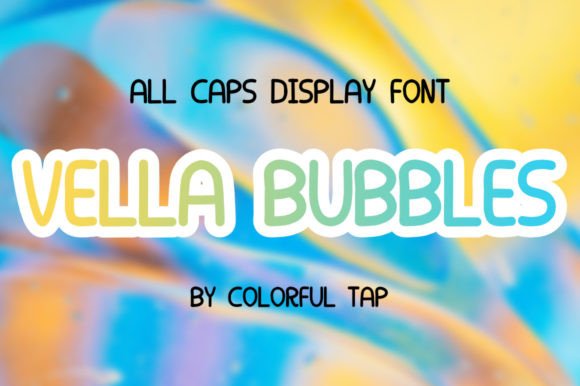 Vella Bubbles bubble font