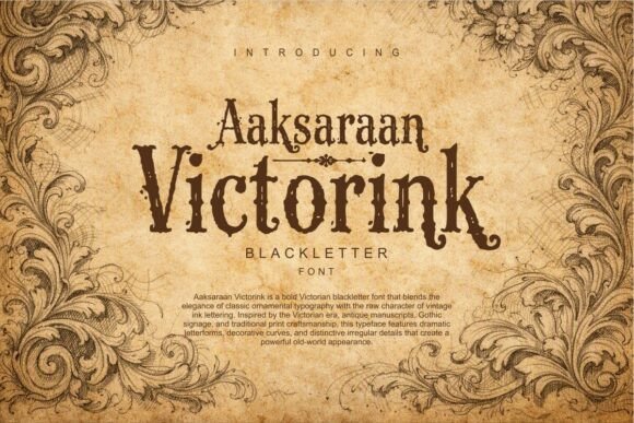 Victorink font sample