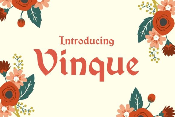 Vinque tattoo font