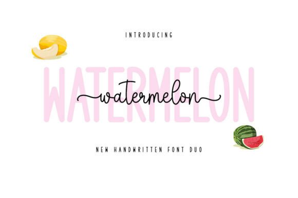 Watermelon font sample