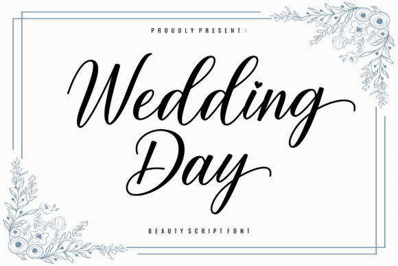 Wedding Day script font