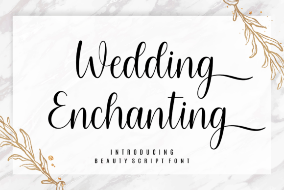Wedding Enchanting script font