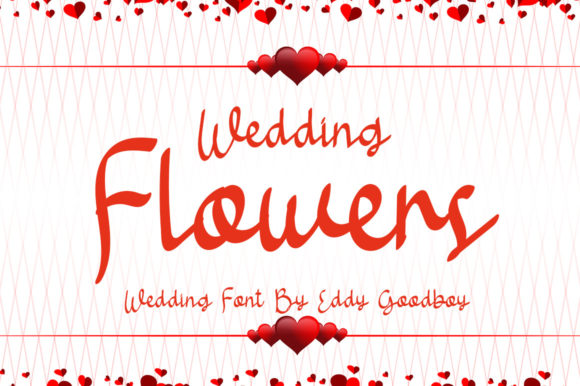 Wedding Flowers script font
