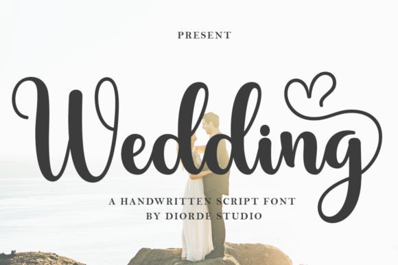 Wedding calligraphic font