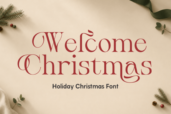 Welcome Christmas Christmas font